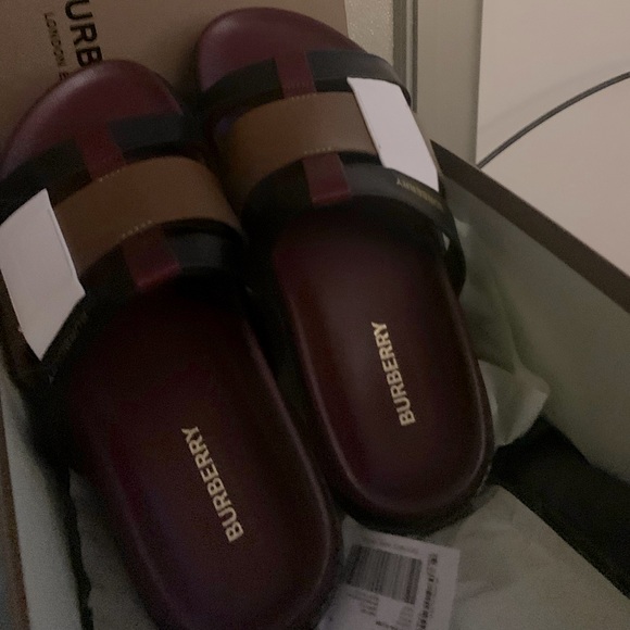 Multi-color Burberry slides/sandals - Picture 1 of 5